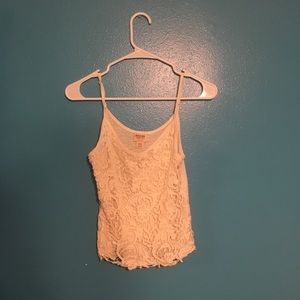 White Laced Top